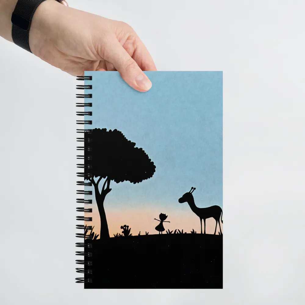 Curiosity in the Silhouette | Spiral Notebook