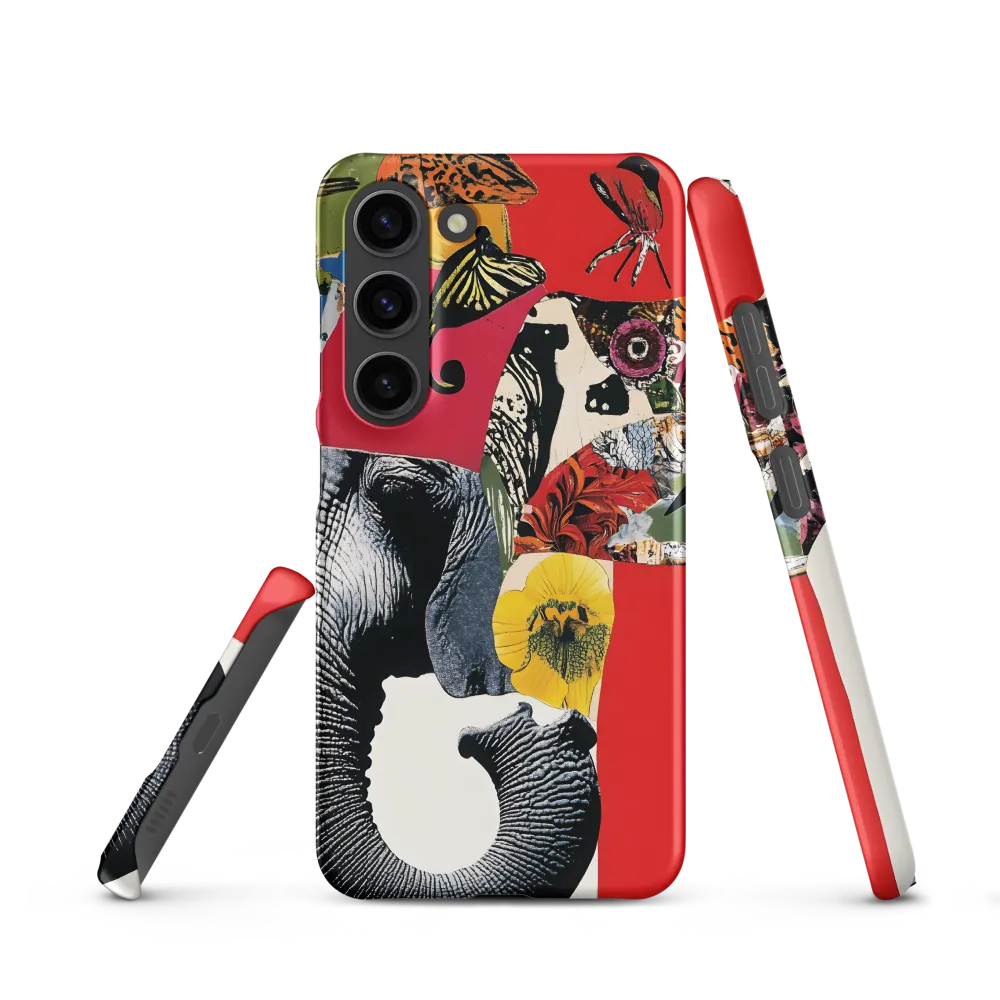 Whimsical Elephant: A Vibrant Collage of Life