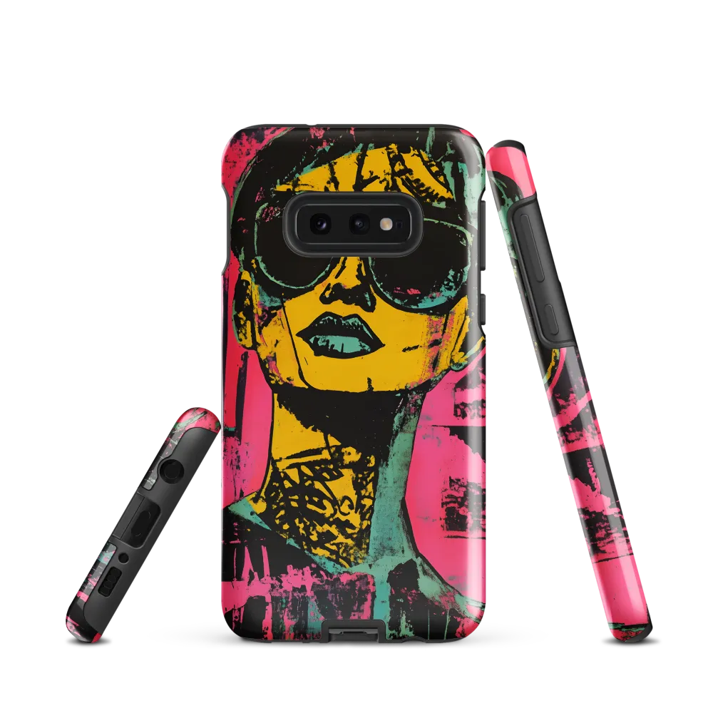 Confident Portrait in Neon Colors