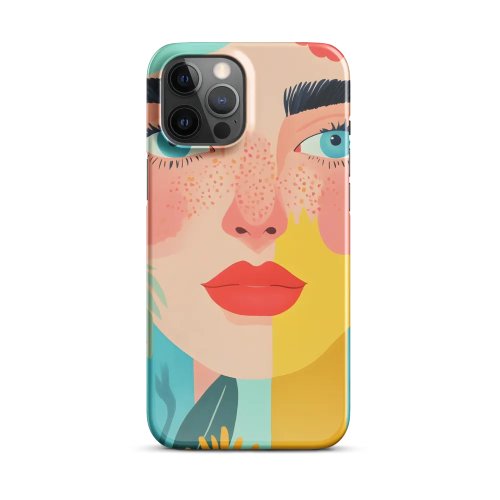Floral Serenity: A Modern Portrait