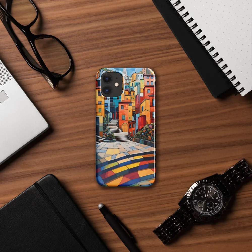Vibrant Village: A Cubist Journey