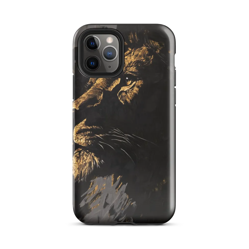 Majestic Gaze: The Golden Lion