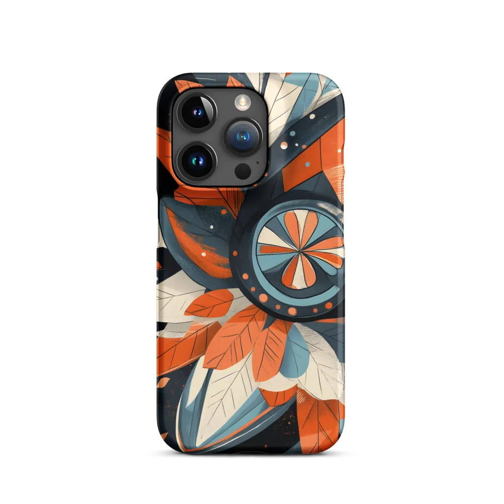 Floral Symphony in Orange and Teal