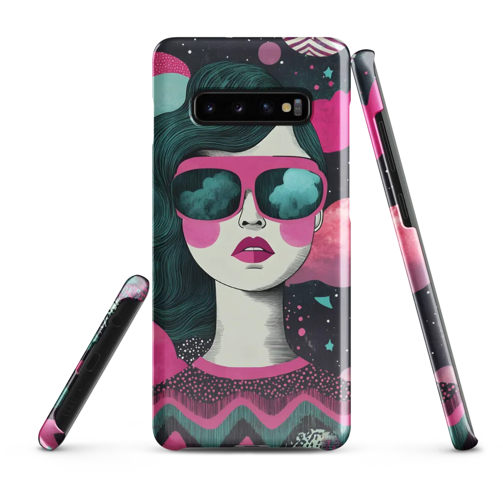 Chic Dreams: A Pop Art Portrait | Phone Case |  S10 Plus | Snap Case | Glossy