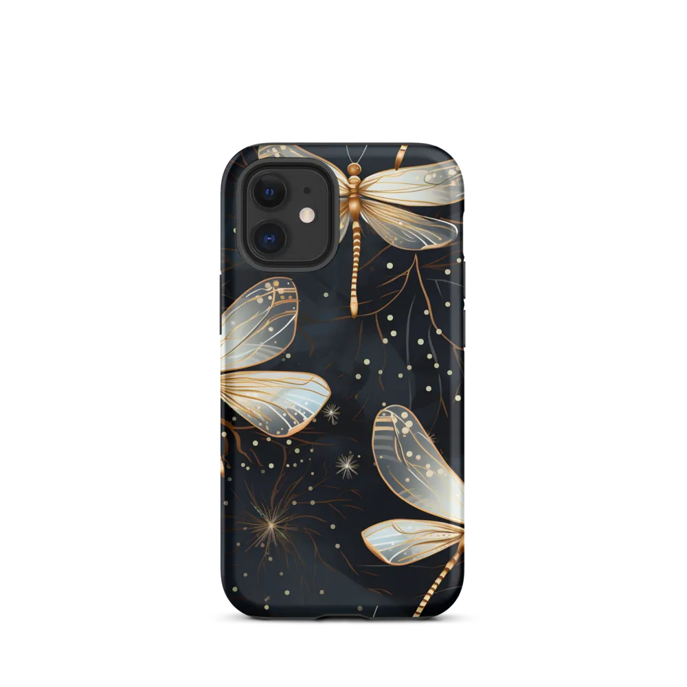Ethereal Dance: Dragonflies in a Midnight Garden