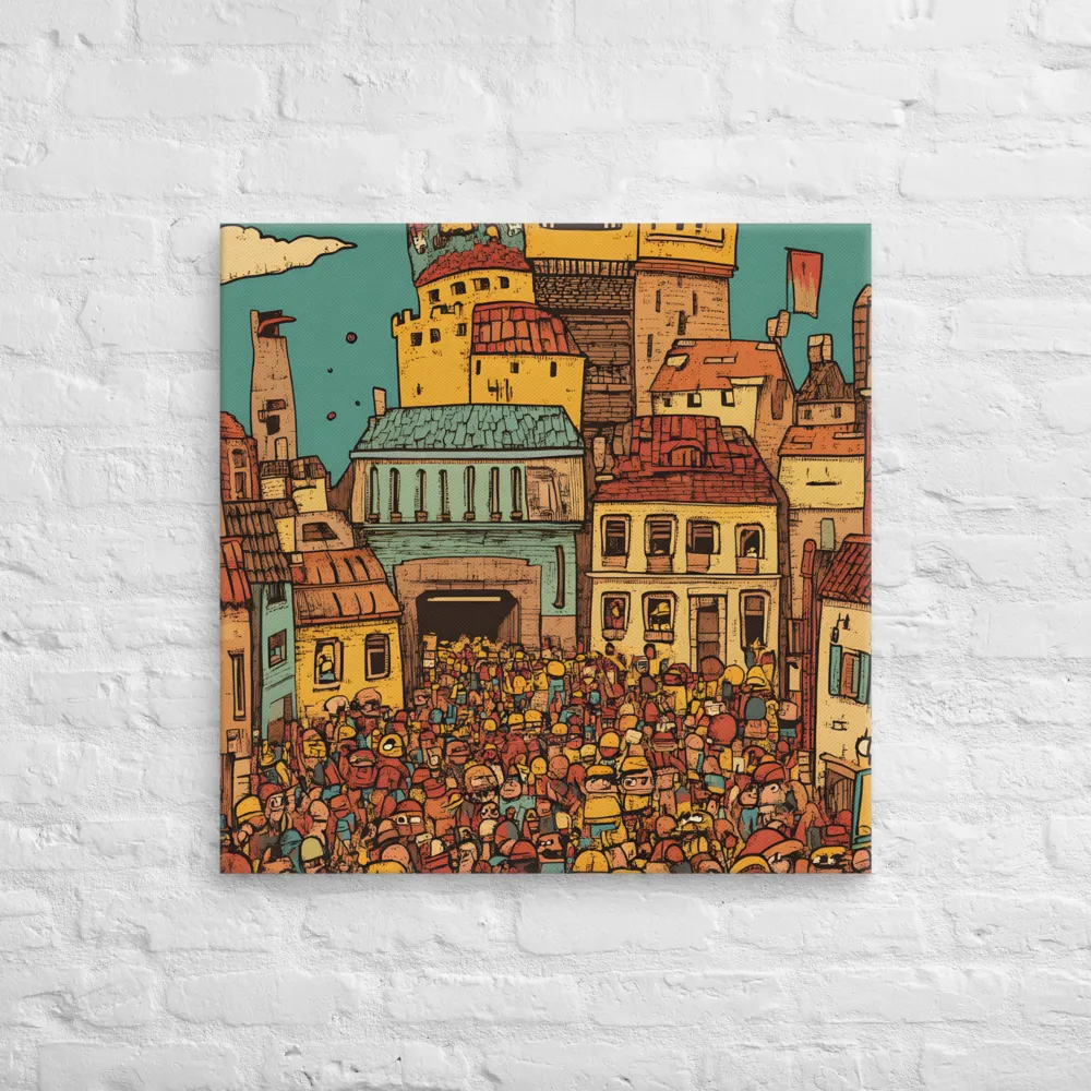The Quirky City Gathering | Canvas | 28″×28″