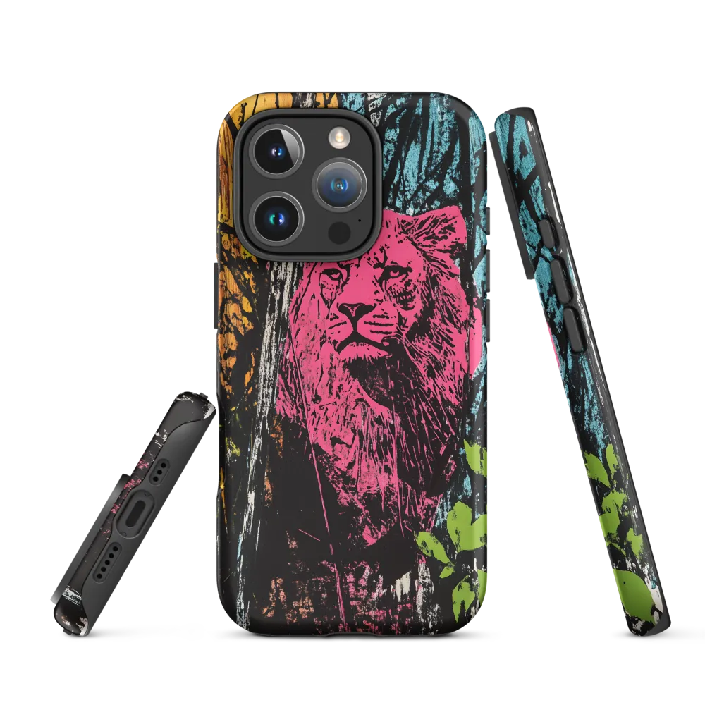 Fierce Vibrance: The Pink Lion