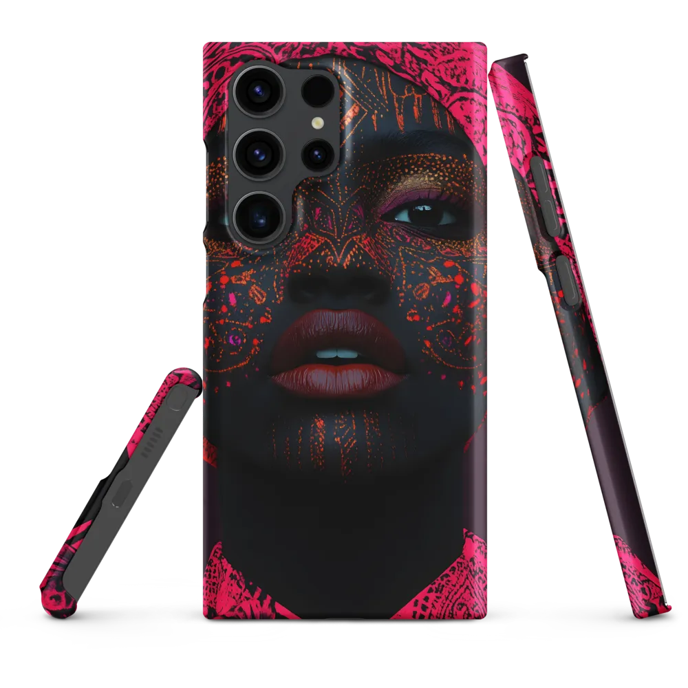 Neon Adornments: A Portrait of Cultural Expression