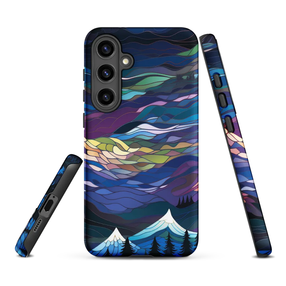 Twilight Peaks: An Abstract Mountain Landscape