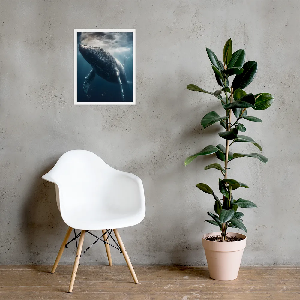 Graced by the Depths | Poster with White Frame | 16″×20″