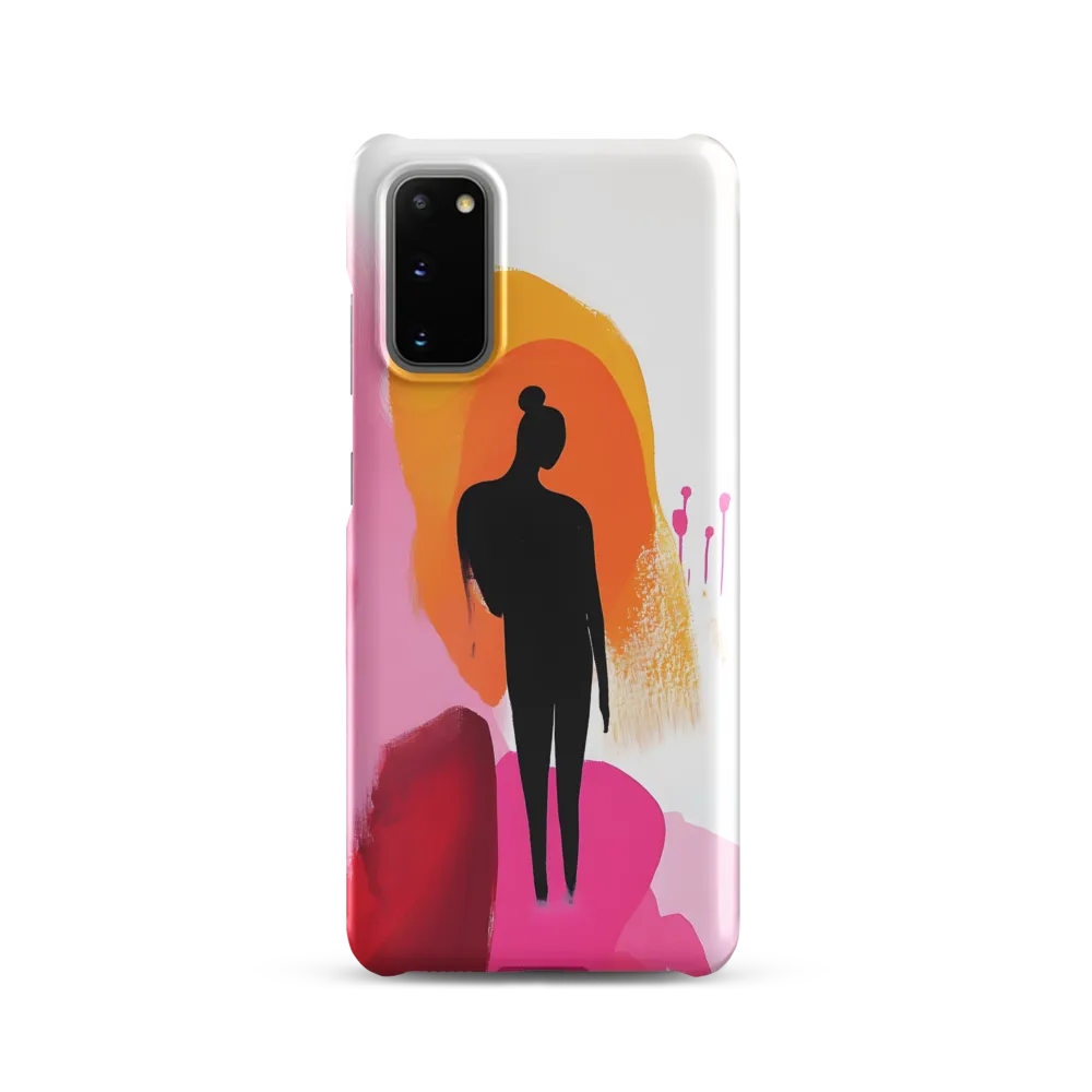 Silhouette in Colorful Abstraction