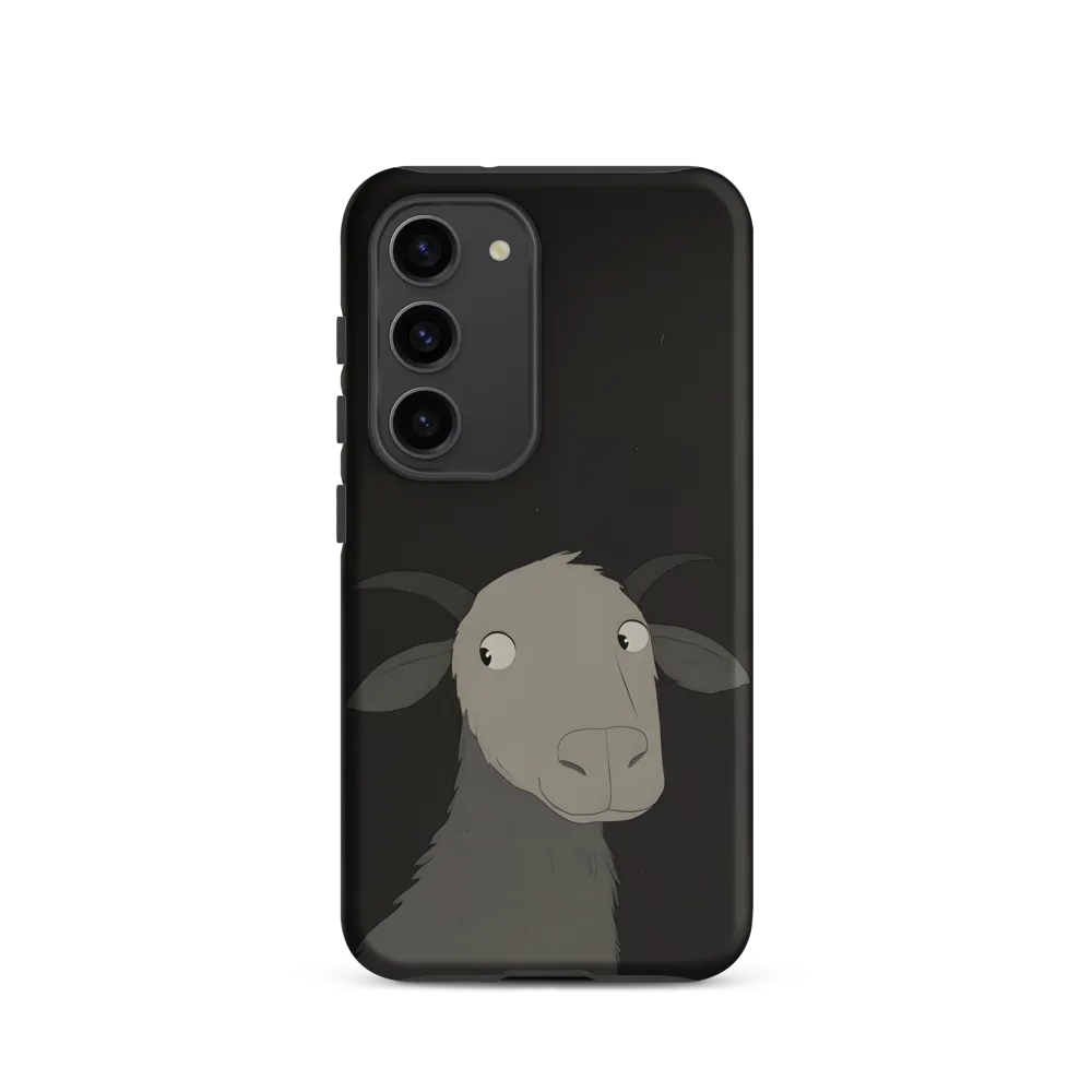 Whimsical Goat in Darkness
