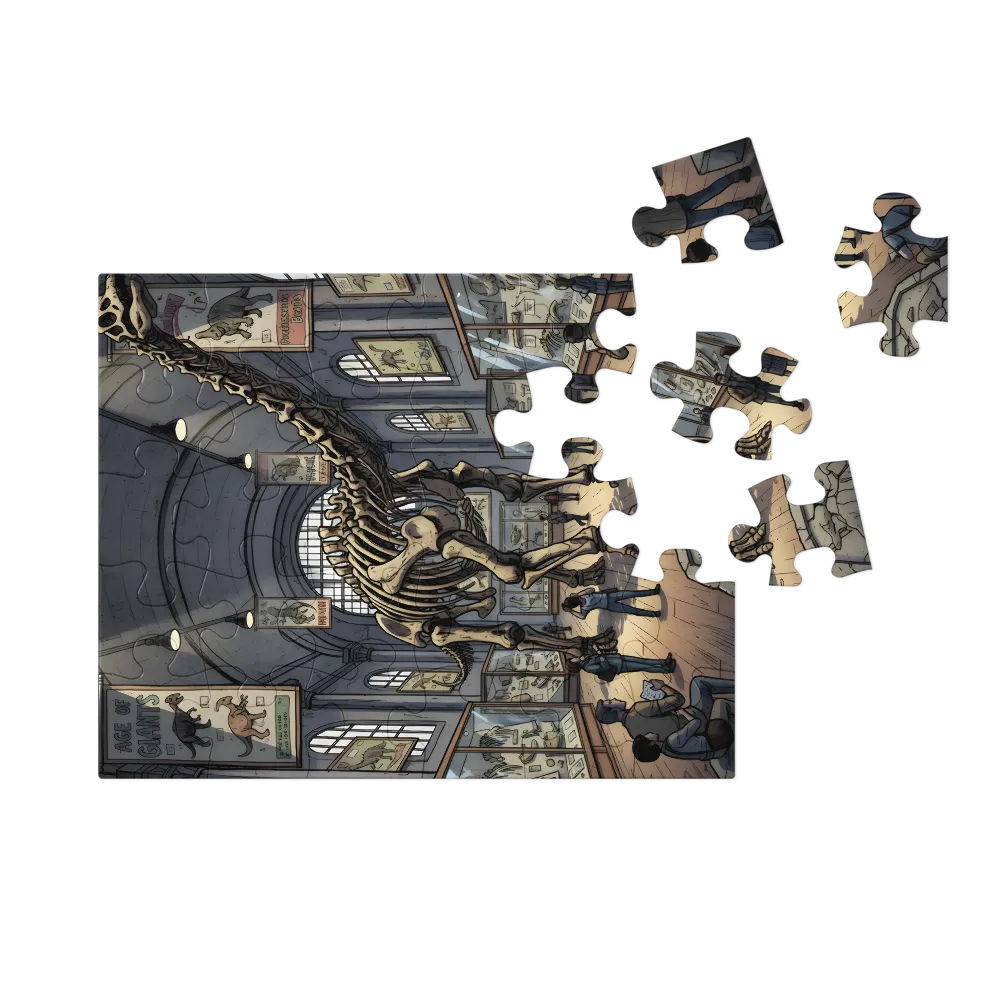 Hall of Giants 
 Jigsaw Puzzle in Tin Box