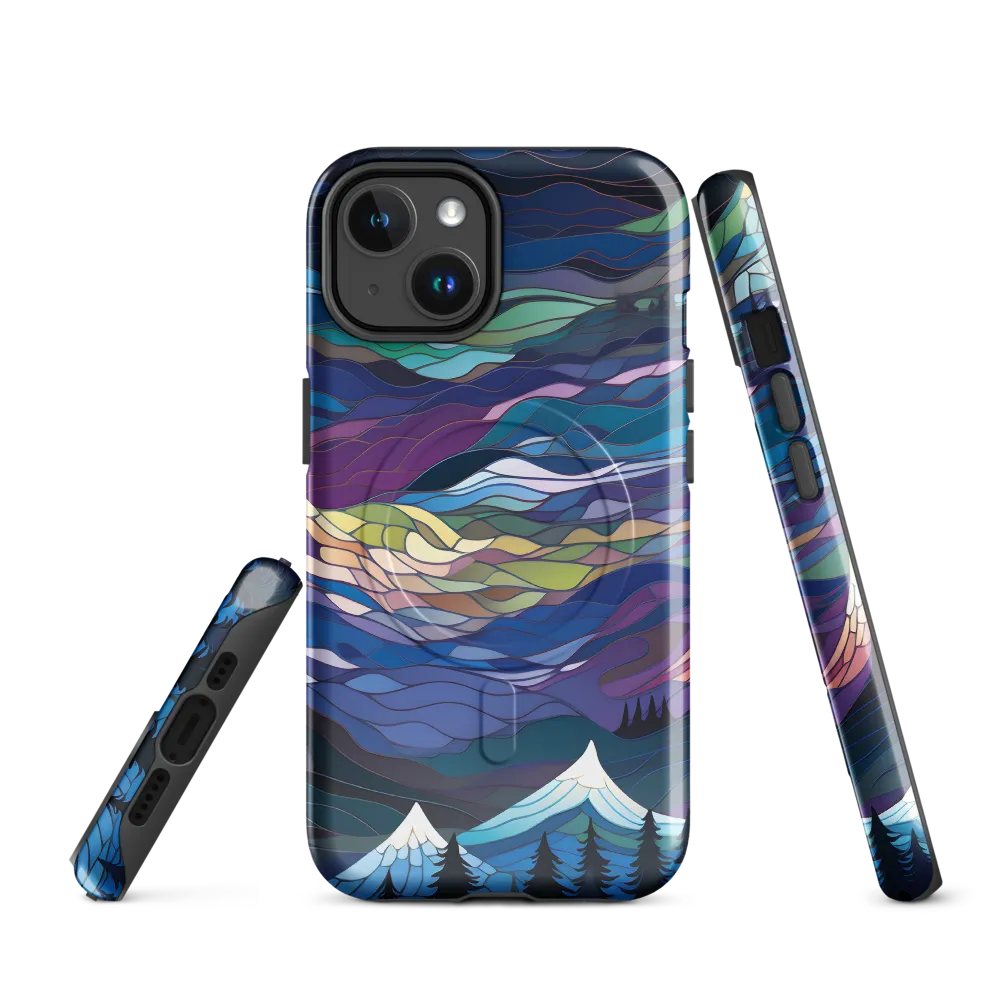 Twilight Peaks: An Abstract Mountain Landscape