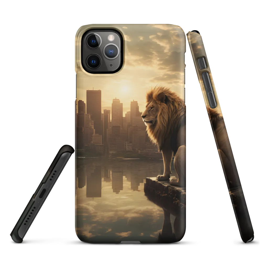The Lion's Gaze Over the Urban Symphony