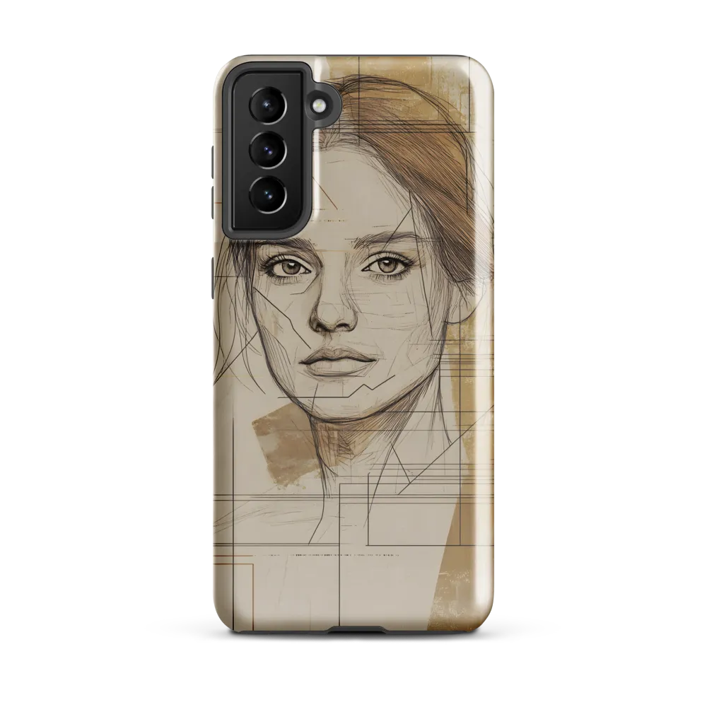 Geometric Elegance: A Modern Portrait