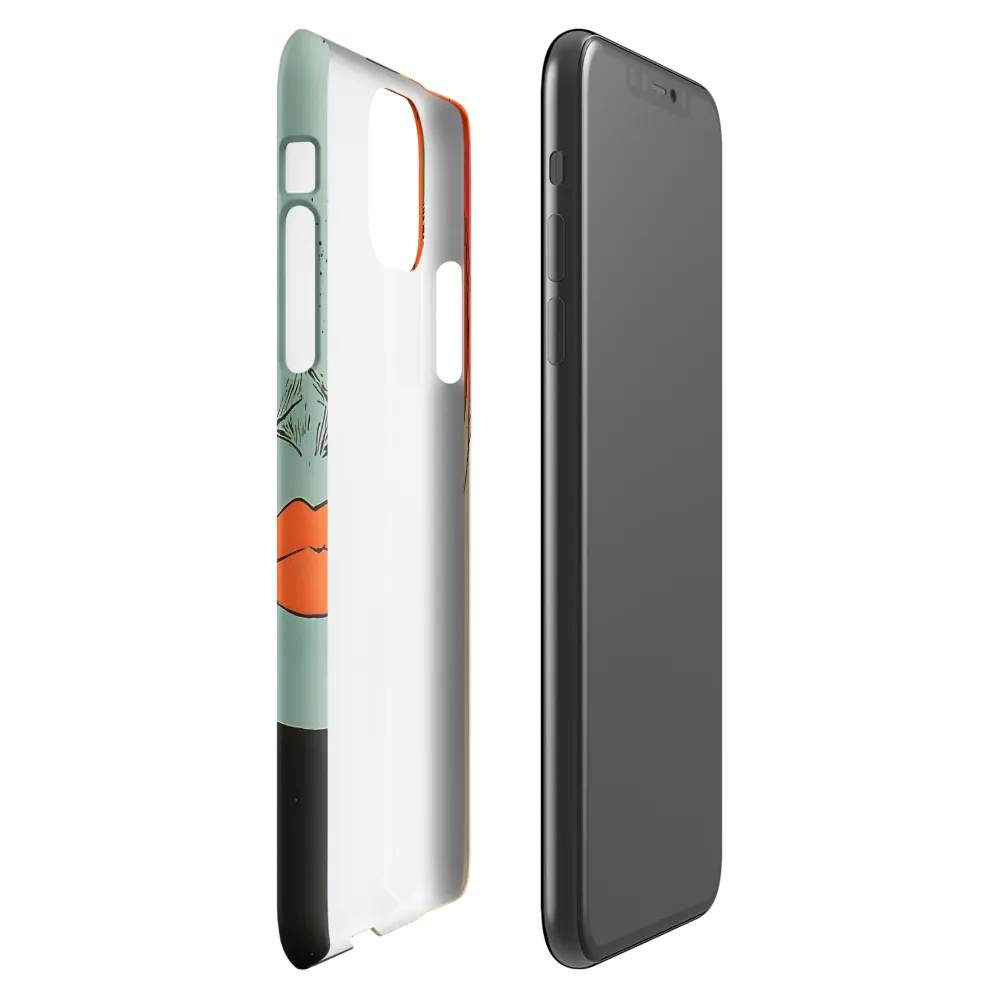 Vivid Expressions: A Portrait in Blue | Phone Case |  11 Pro Max | Snap Case | Matte