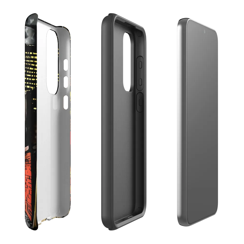 Nocturnal Cityscape: The Hidden Alley | Phone Case |  S23 Plus | Tough Case | Matte
