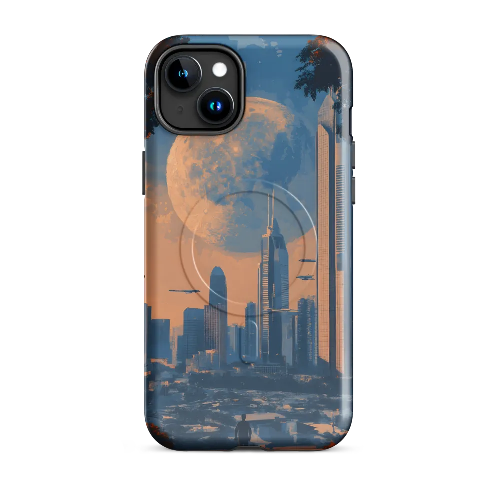 Observation Point — Moon over the Neo‑Metropolis
