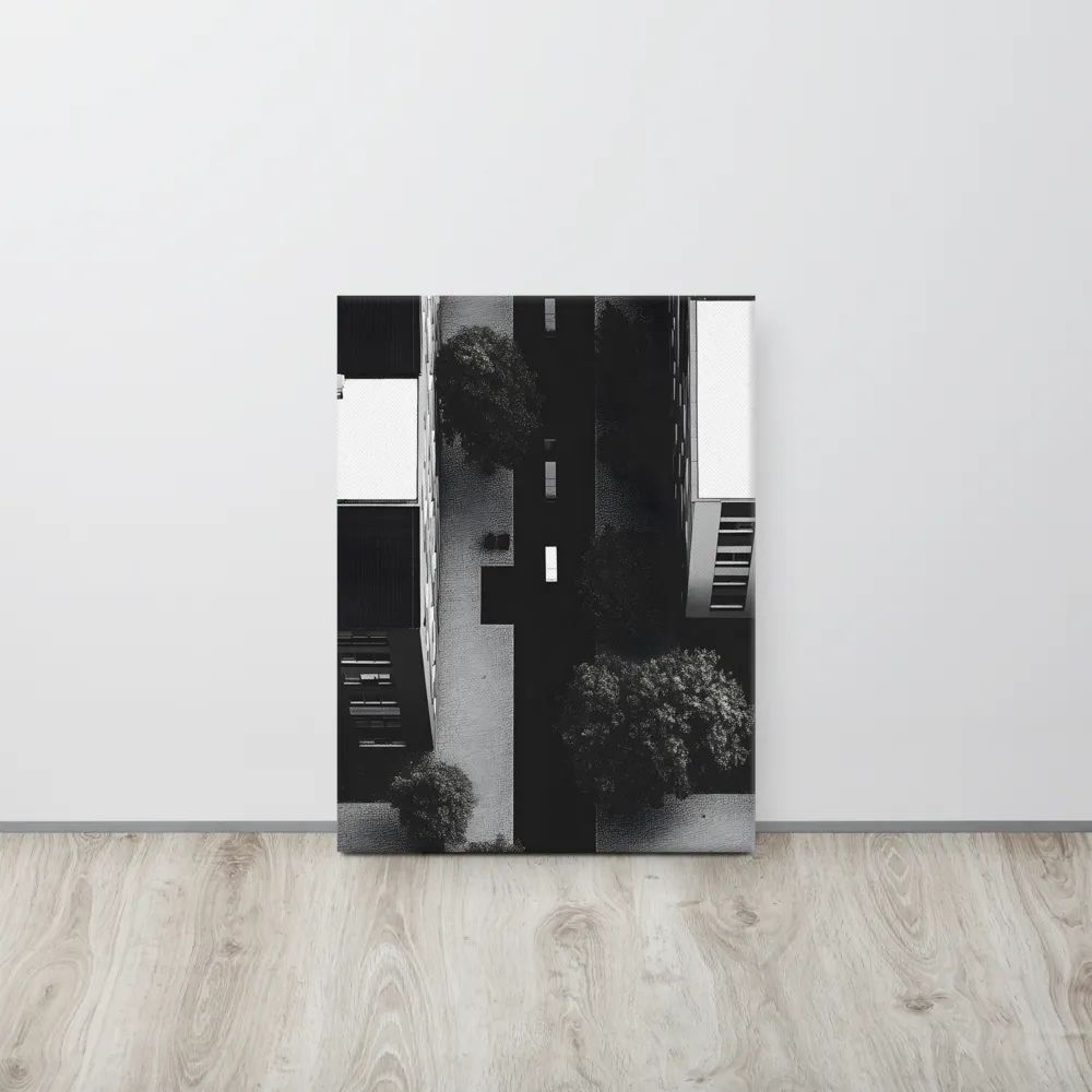 Urban Serenity from Above | Canvas | 18″×24″