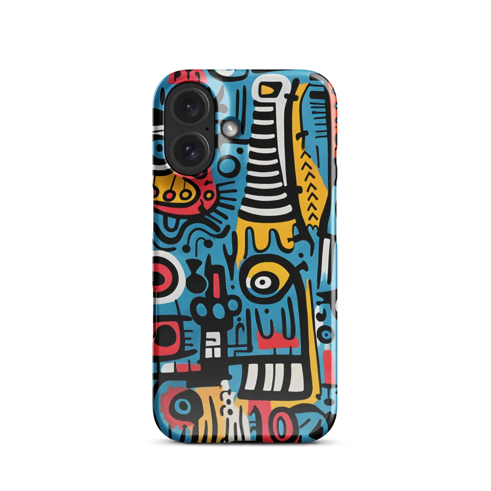 Intricate Playfulness in Geometric Abstract | Phone Case |  16 | Snap Case | Glossy