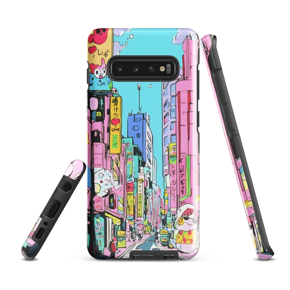 Whimsical Cityscape | Phone Case |  S10 Plus | Tough Case | Glossy