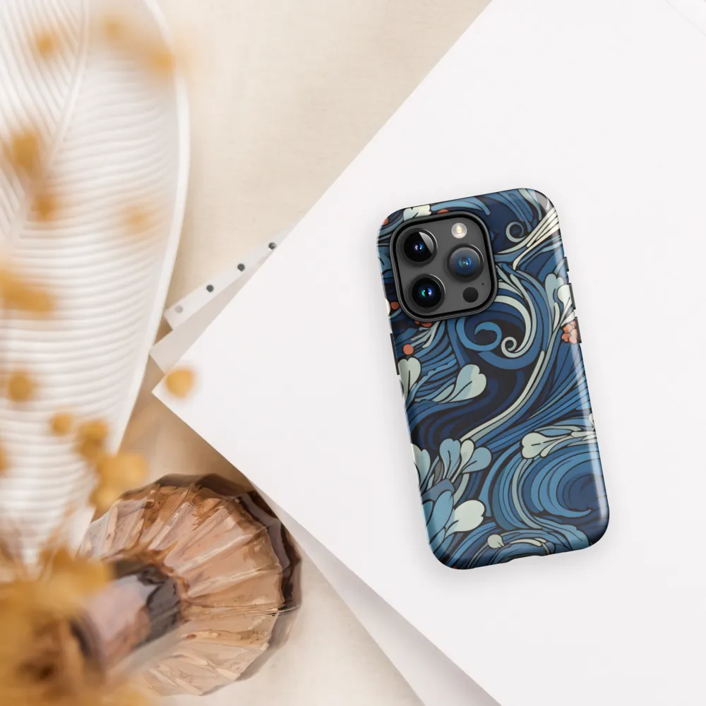 Nature's Elegance: An Oceanic Tapestry | Phone Case |  15 Pro | Tough Case | Glossy