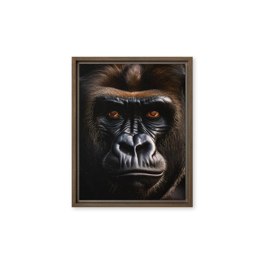 Majestic Gaze | Canvas with Brown Frame | 11″×14″
