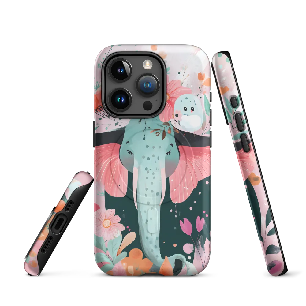 Whimsical Elephant in Bloom