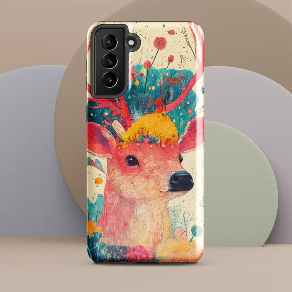 Whimsical Harmony: A Deer in Bloom