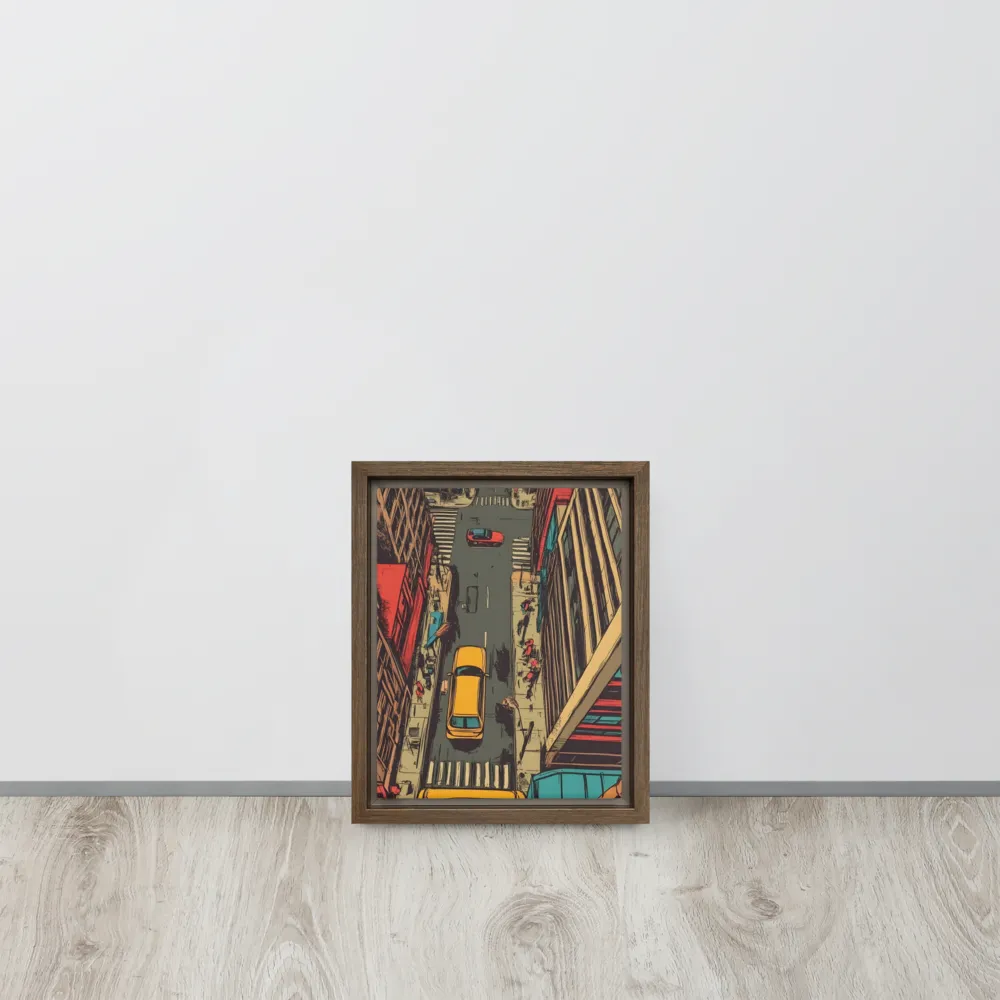 Urban Symphony | Canvas with Brown Frame | 8″×10″