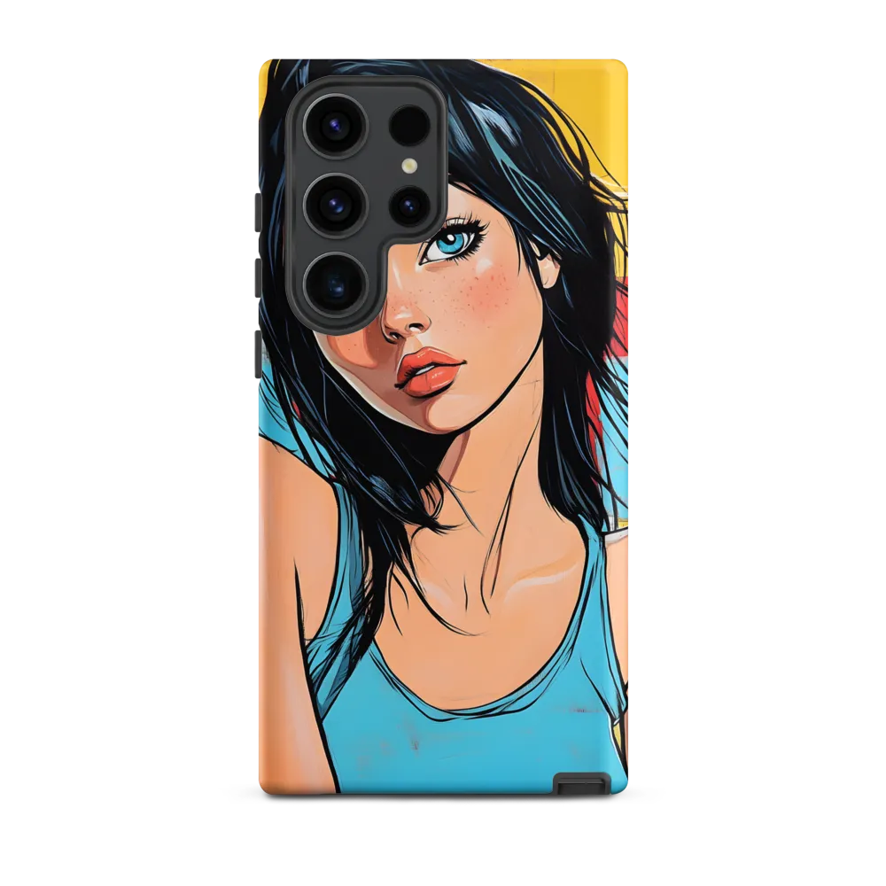 Vibrant Portrait of Modern Youth | Phone Case |  S23 Ultra | Tough Case | Matte
