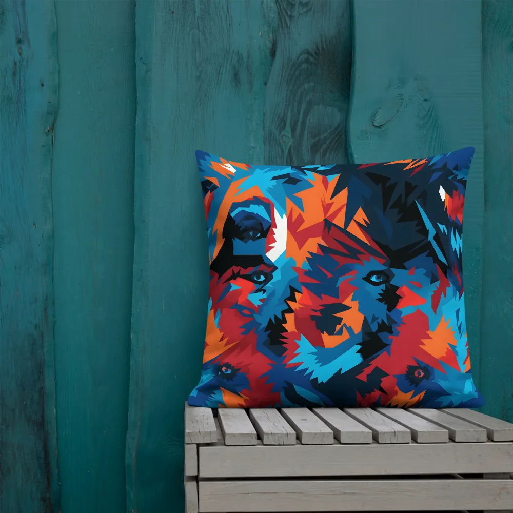 Vivid Aura of the Wolf | Pillow & Pillow Case | Multiple Sizes