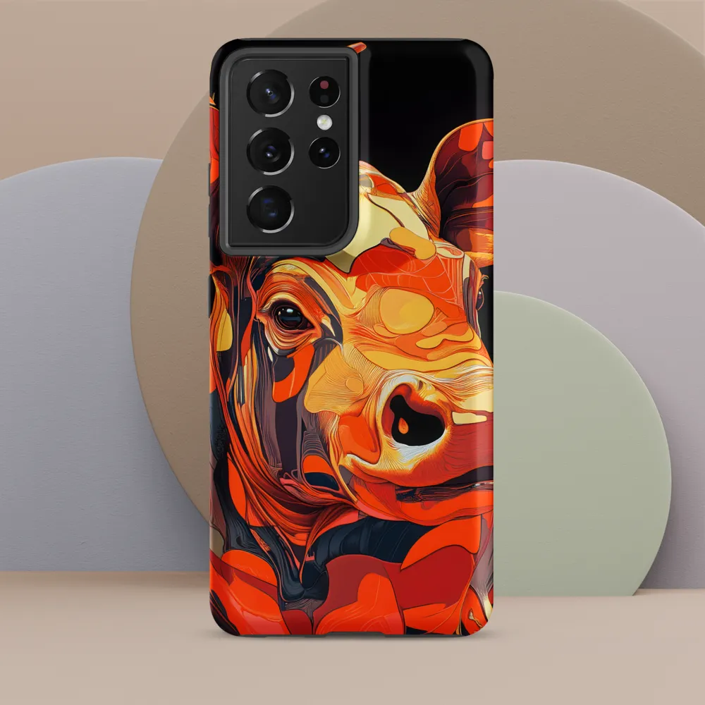 Modern Serenade: The Vibrant Cow