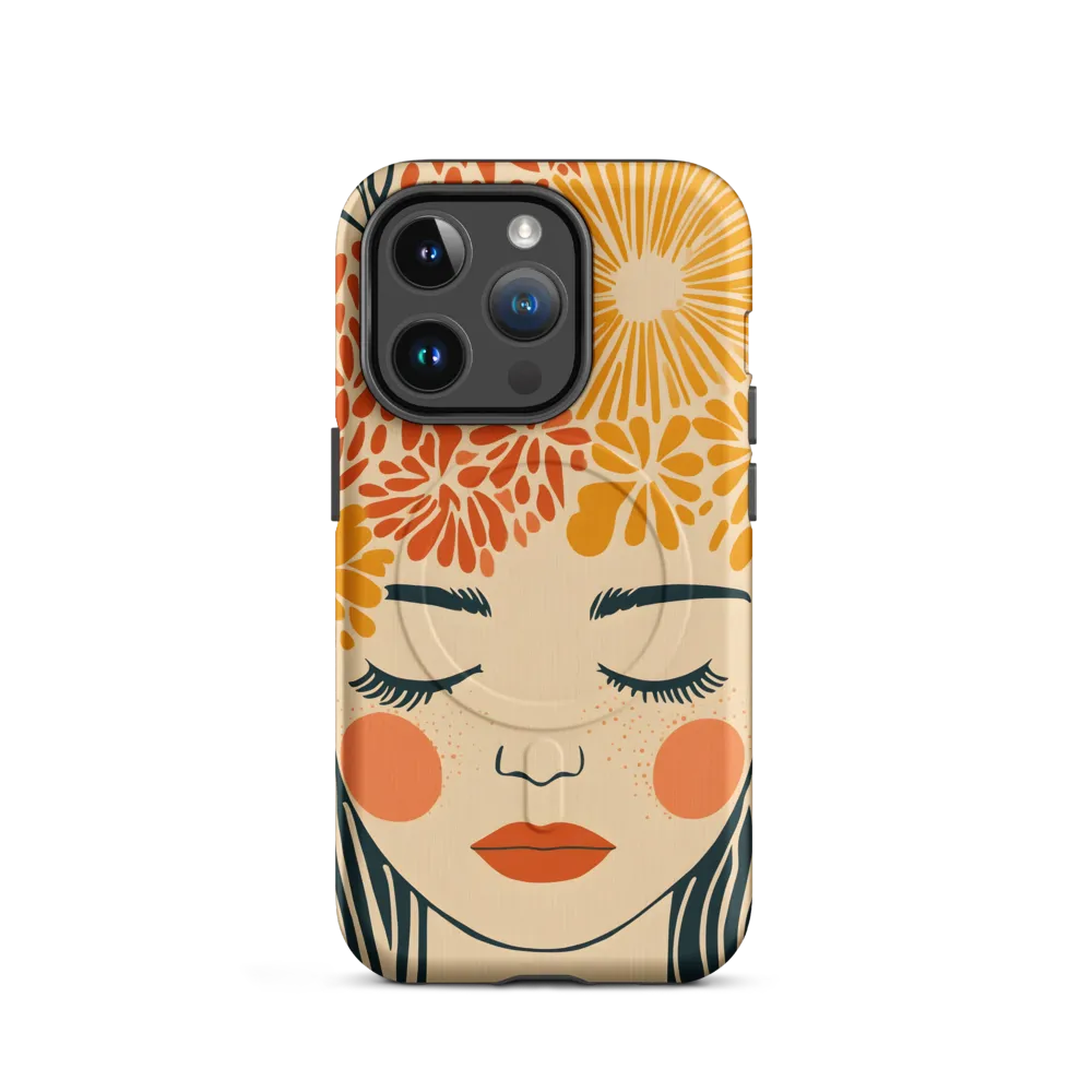 Serenity in Bloom | Phone Case |  14 Pro | MagSafe® Tough Case | Matte