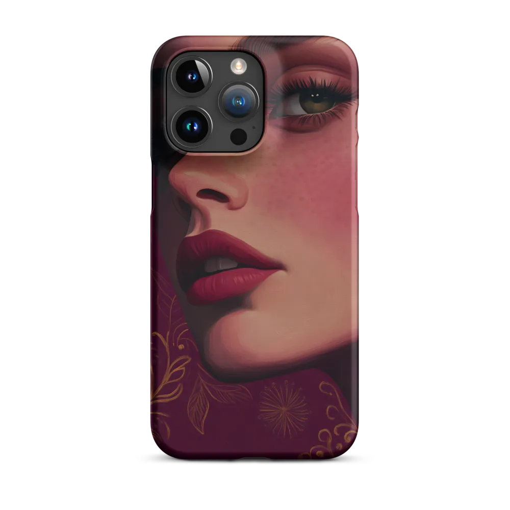 Ember Portrait with Golden Filigree