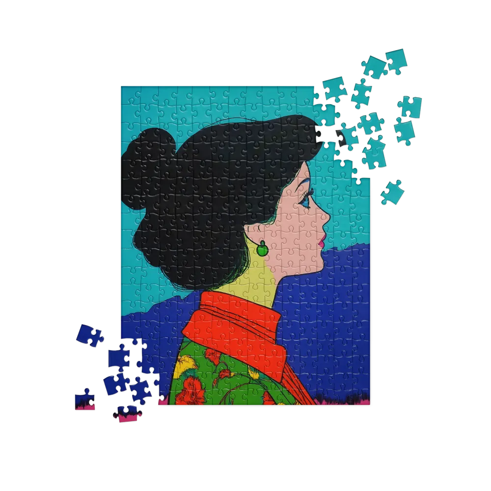 Whispers of Color: A Pop Art Portrait | Jigsaw Puzzle | 252 pieces