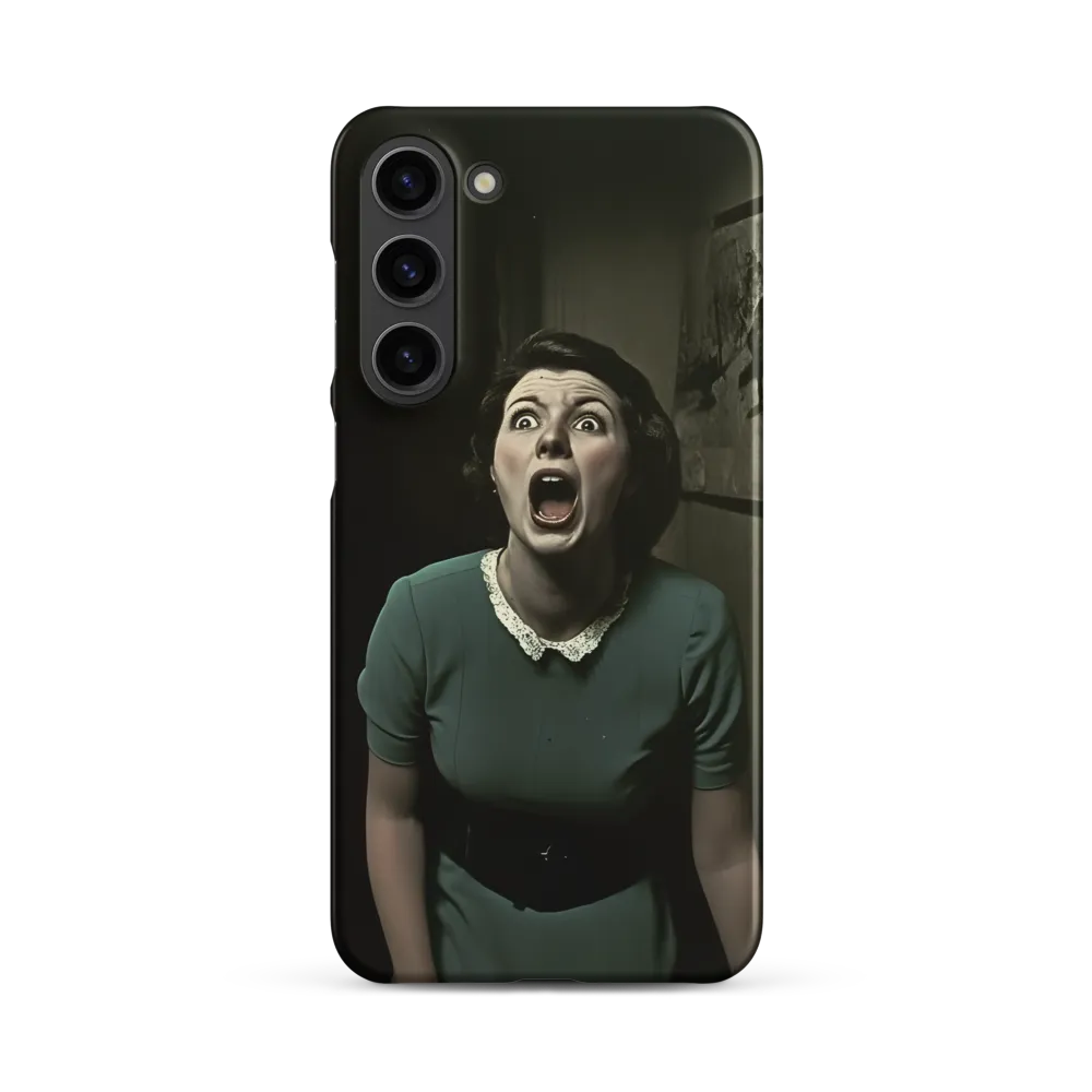 Echoes of Fear: A Vintage Portrait