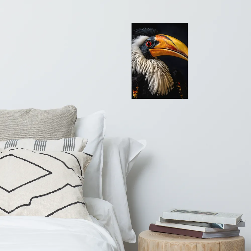 Majestic Hornbill Portrait | Poster | 12″×16″