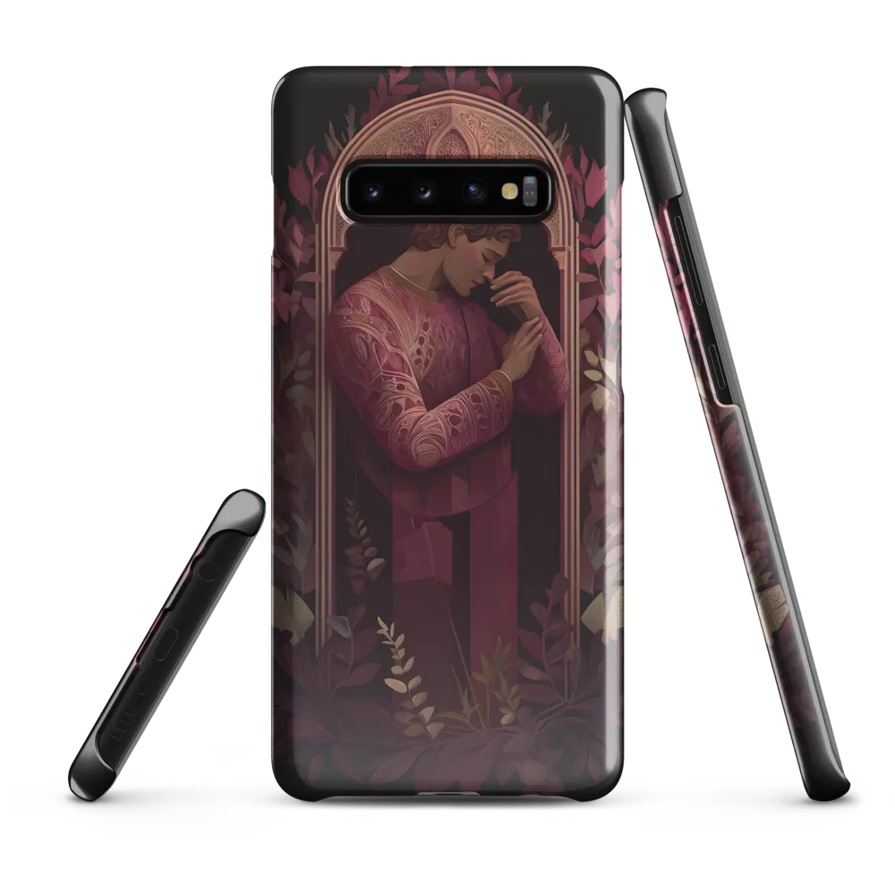 In Contemplation: A Portrait in Purple | Phone Case |  S10 Plus | Snap Case | Glossy