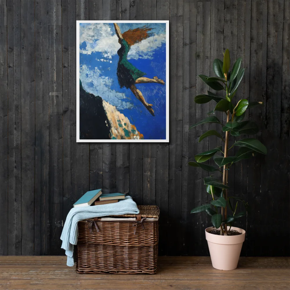 Boundless Ascent | Canvas with White Frame | 24″×32″