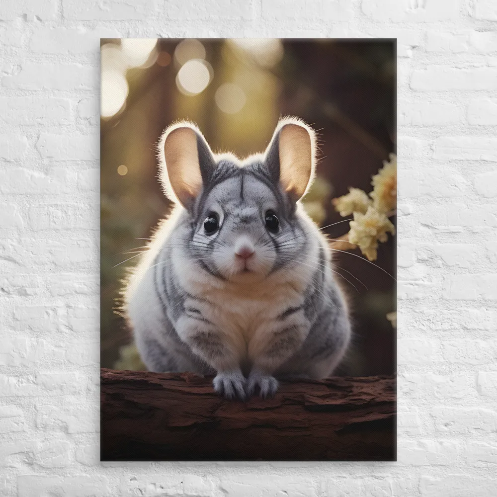 Curious Chinchilla in the Forest
