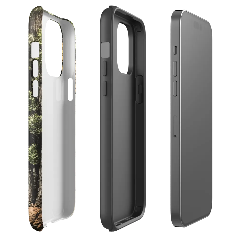 The Whispering Skull: A Surreal Encounter with Nature | Phone Case |  14 Pro Max | Tough Case | Glossy