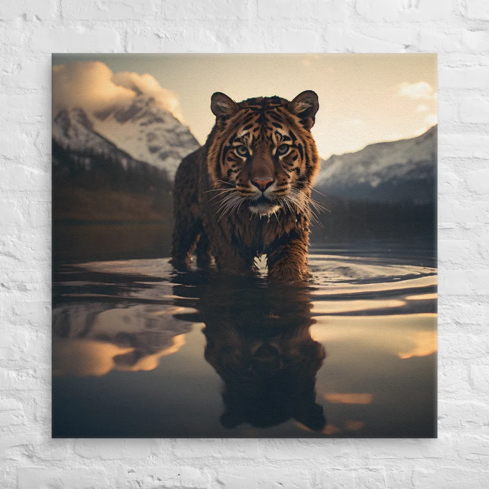 Majestic Reflection: The Tiger's Domain