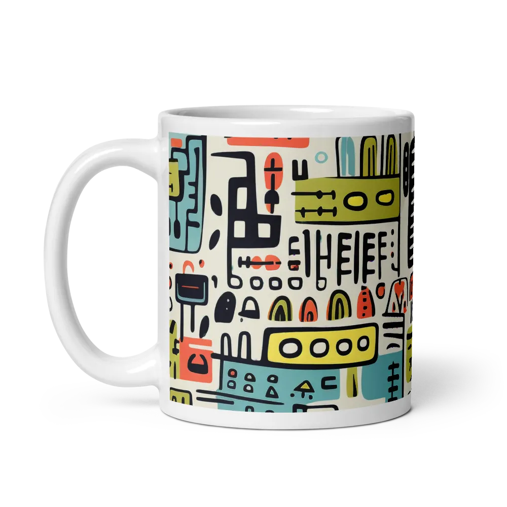 Urban Whimsy: A Playful Cityscape | Mug with White inside | 11 oz