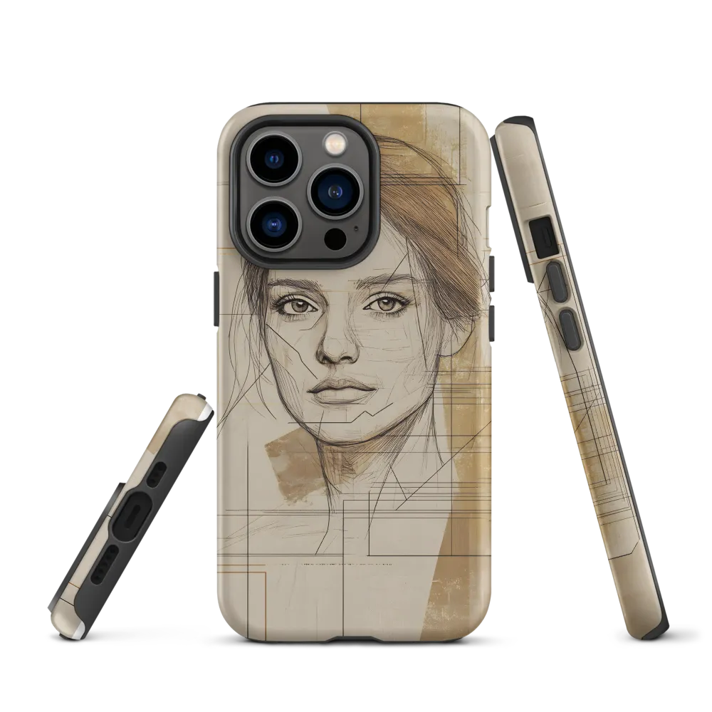 Geometric Elegance: A Modern Portrait