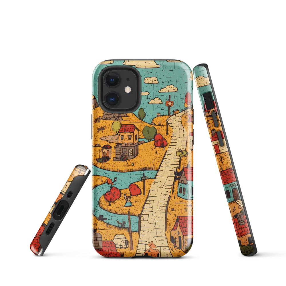 Whimsical Village Landscape