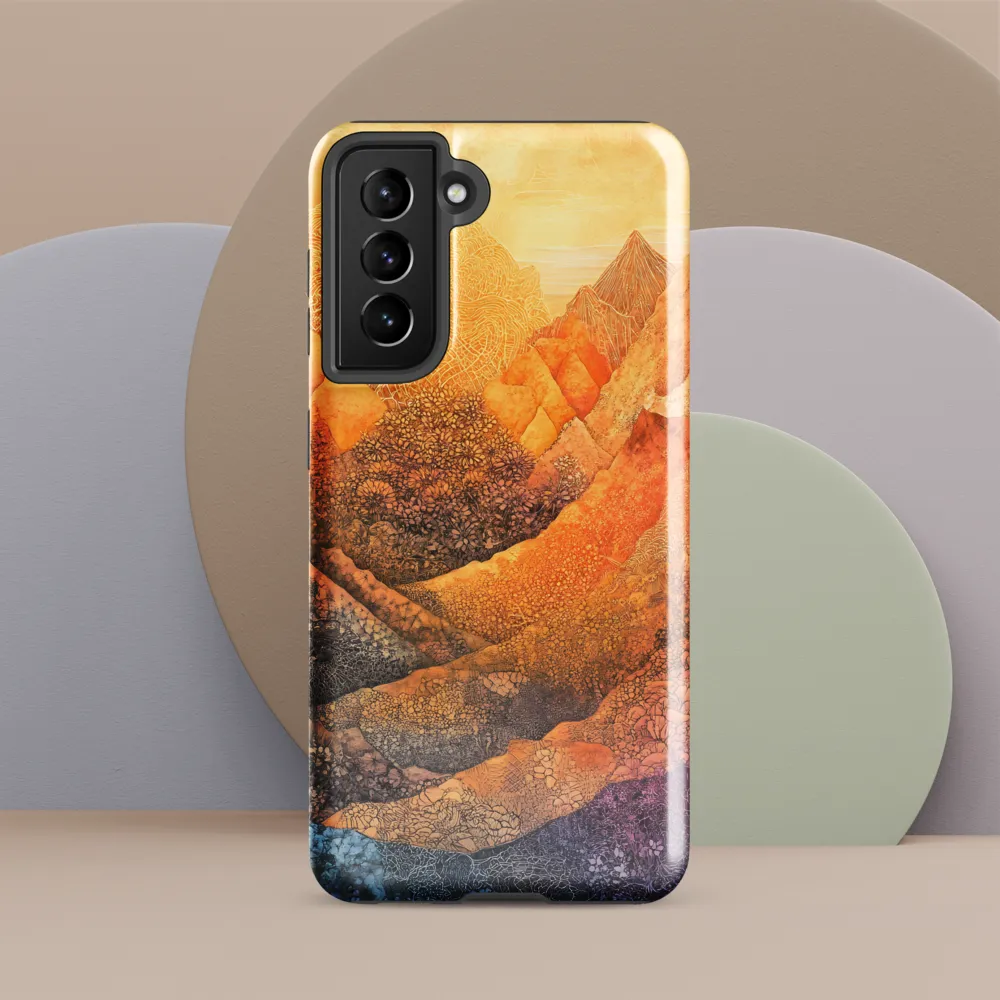 Serene Peaks of Color