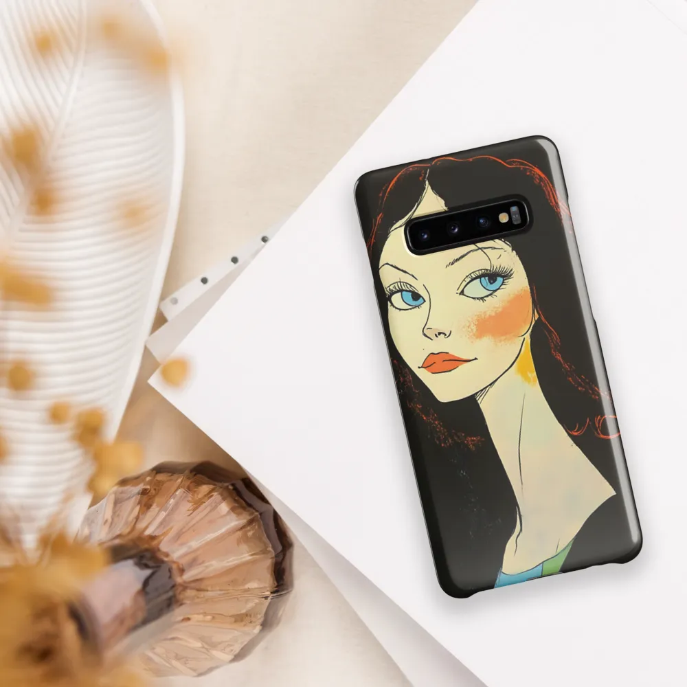 Elegance in Blue | Phone Case |  S10 Plus | Snap Case | Glossy