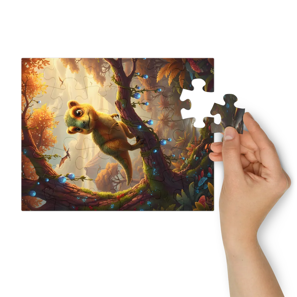 Luminous Grove Hatchling 
 Jigsaw Puzzle in Tin Box
